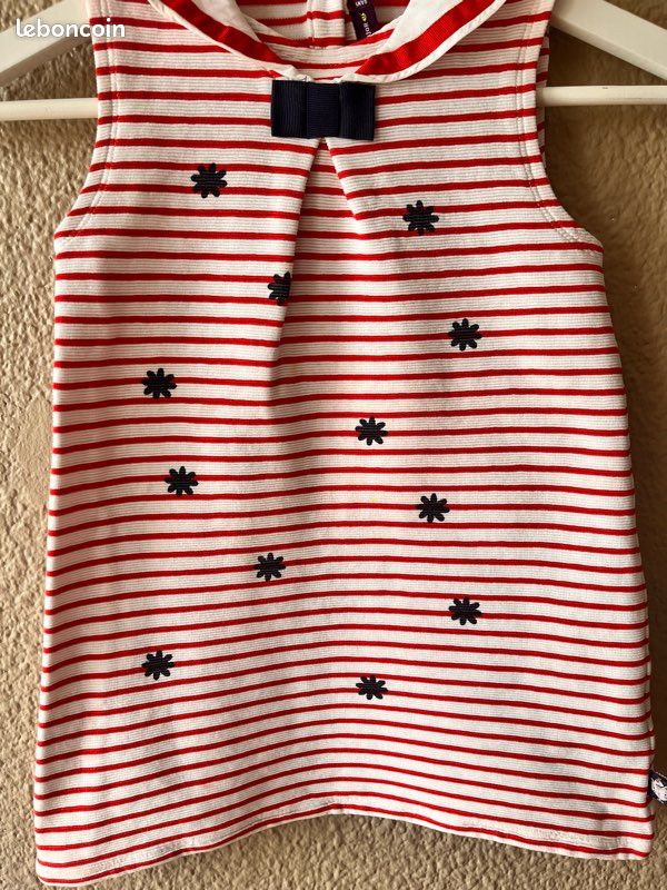 Robe d'été fille 4 ans 104 cm, Sergent Major, doublée, sans