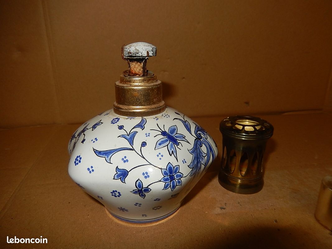 Ancienne lampe berger signée Henriot Quimper (image 5)