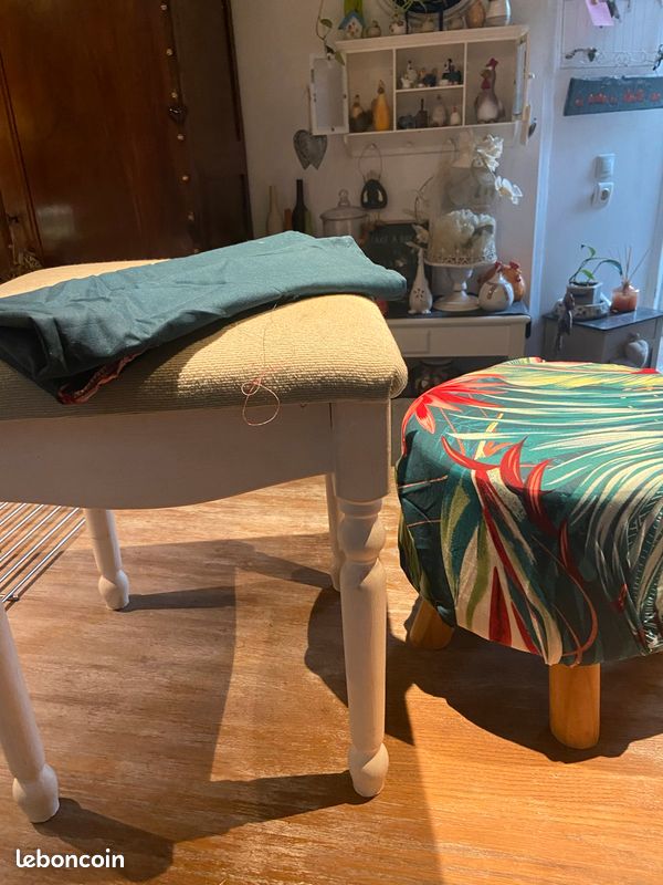 Lot de tabouret pouf a relooker (image 3)
