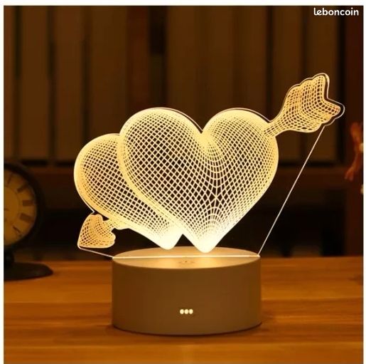 Veilleuse 3D à Led en acrylique (image 1)
