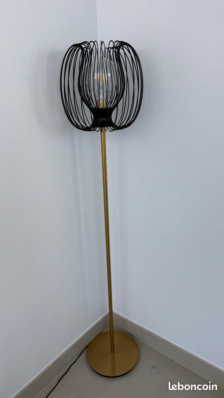 Lampadaire or/noir (image 1)