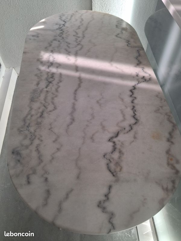 Table de bistro marbre et fonte ancienne - À saisir (image 2)