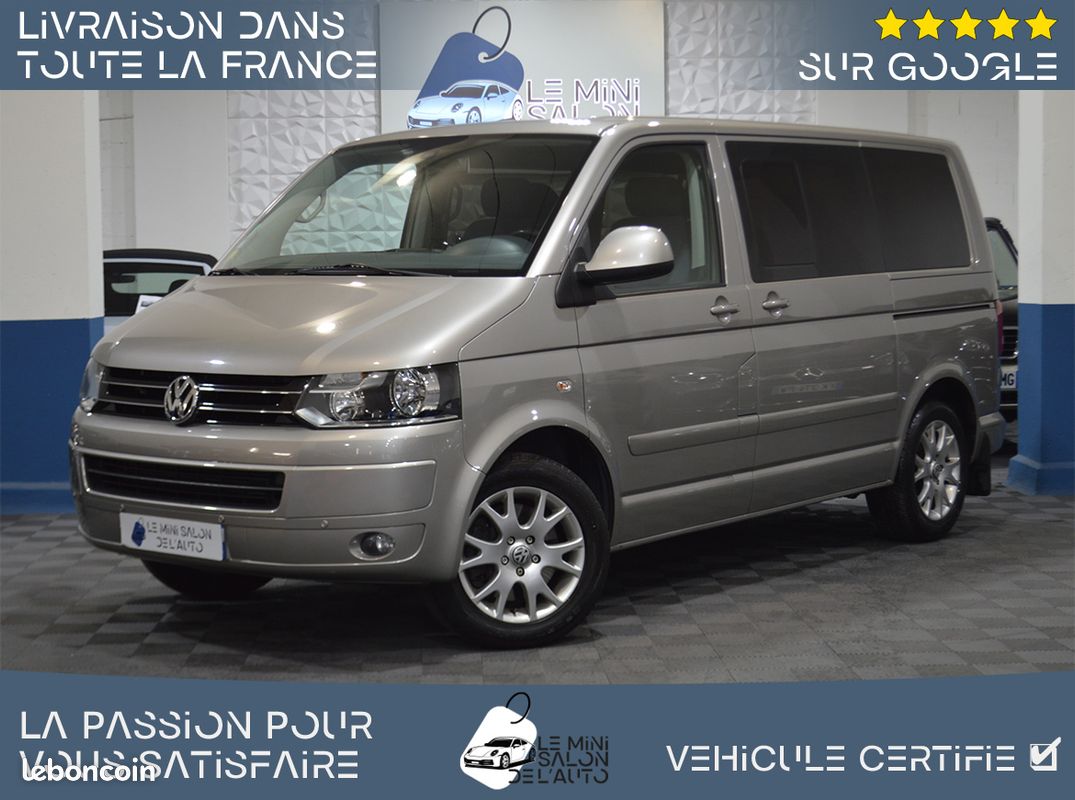 VW CARAVELLE LONGUE 2.0 BITDI 180 DSG7 8 PLACES-06/2010- Réfection Moteur Fiabilisé-GPS CarPlay-Attelage-Etat Rare-Historique Limpide-Garantie 6 Mois (image 1)