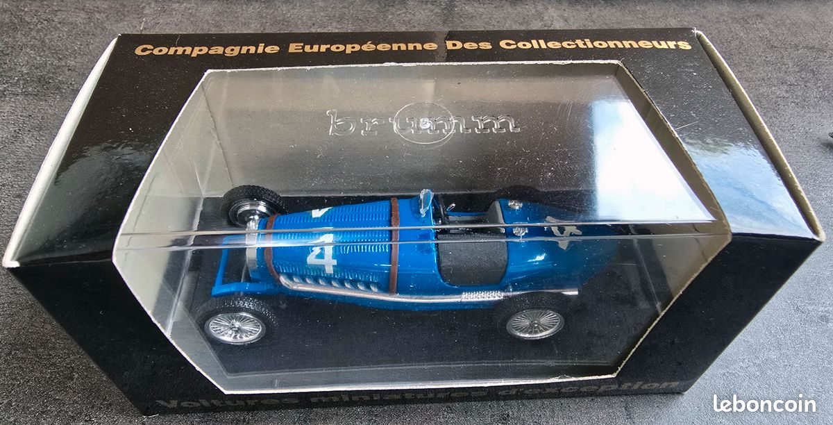 Bugatti HP 230 – Brumm N°41 – Miniature 1:43 – Occasion Boîte Usée, Bon état Général