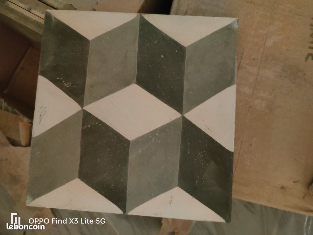 Carreaux Ciment Cubes 3D (image 1)