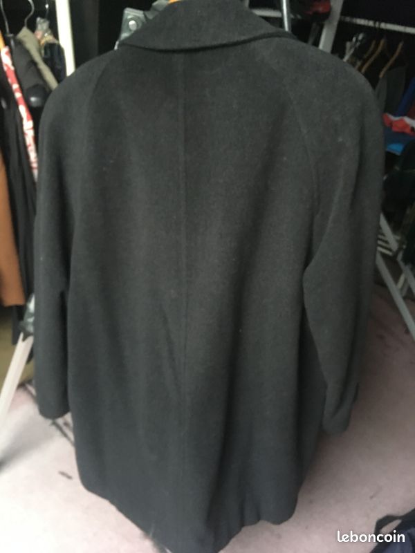 Manteau laine gris (image 3)