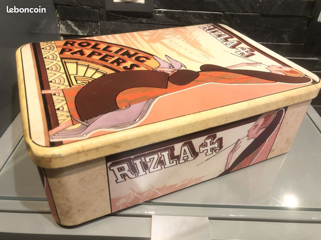Plaque Métal Vintage Pub Rizla+ – 30 X 20 Cm – Étain – Déco Murale