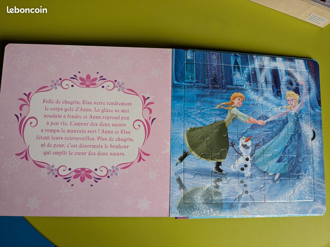 Livre puzzle Reine des Neiges (image 2)