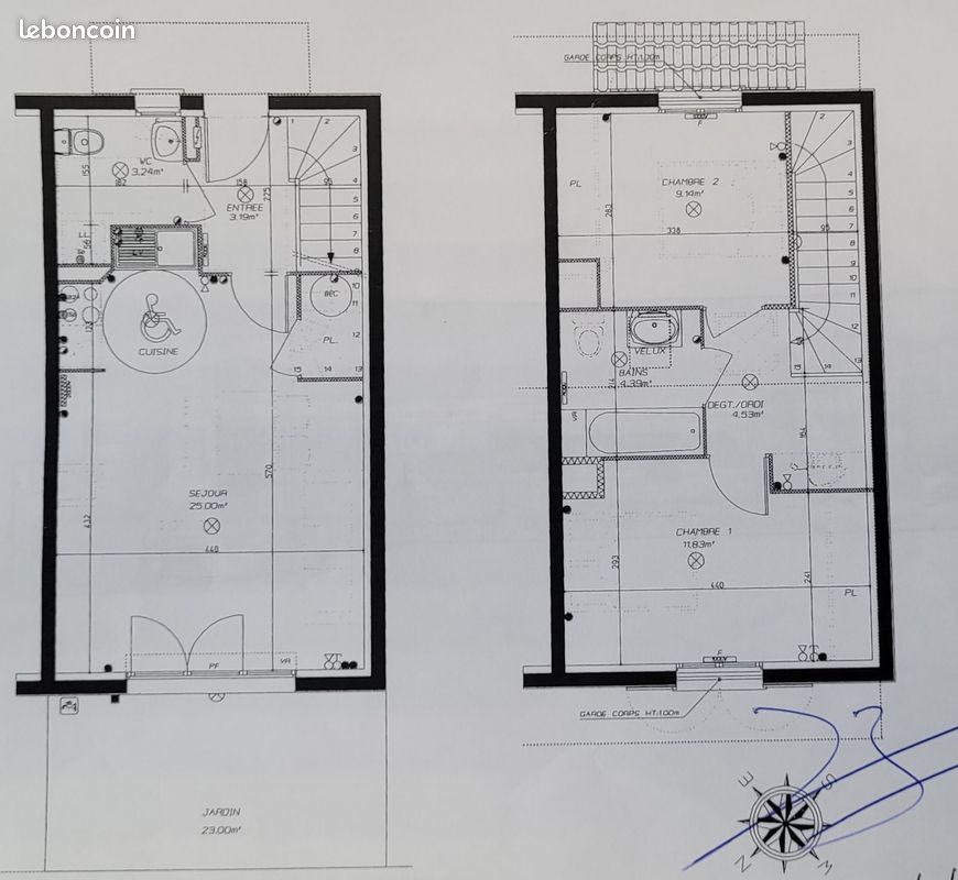 Maison 3 pièces 61 m² · à Lahonce · 61 m² · 255 000 €