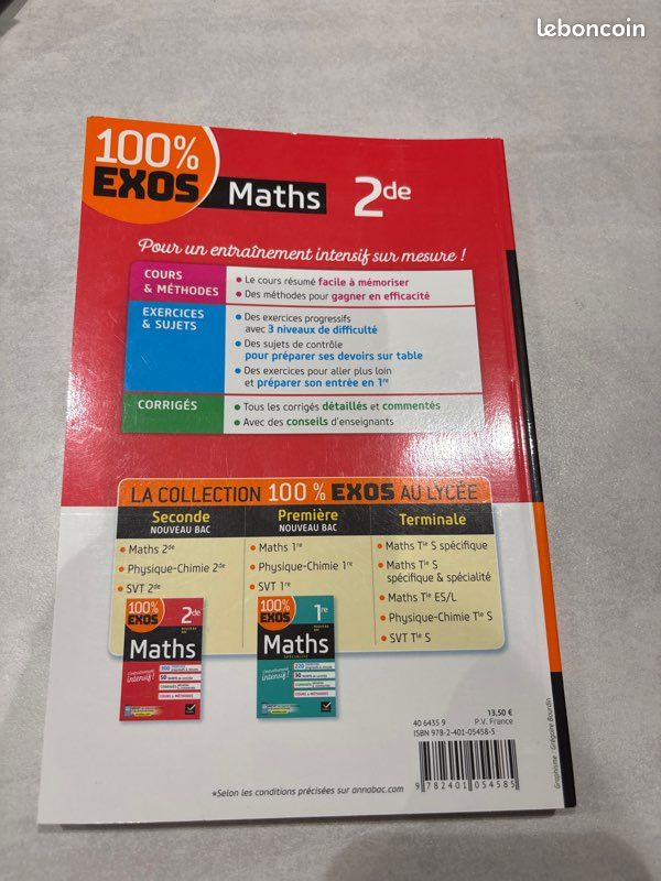 Livre de maths 2de (image 2)