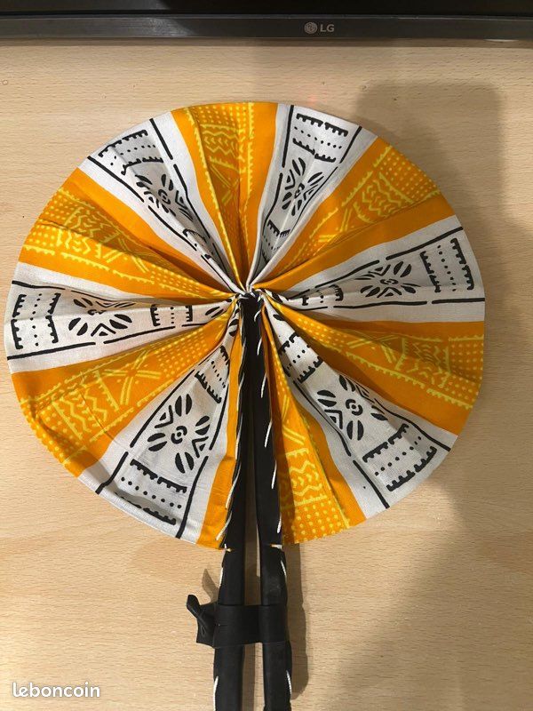 Eventail wax pagne African (image 9)