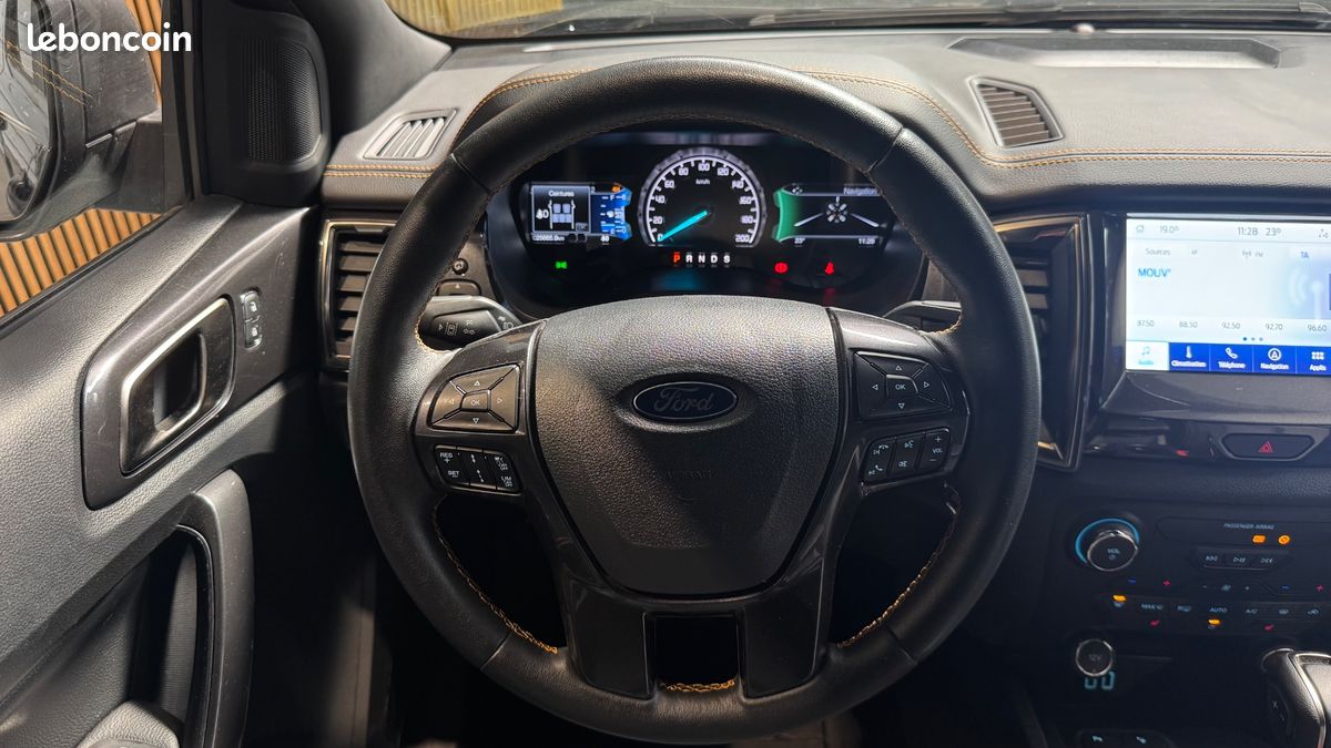 FORD RANGER IV DOUBLE CABINE 2.0 ECOBLUE 215 CH S&S WILDTRAK BVA10 - CARPLAY - CUIR - LEd (image 19)