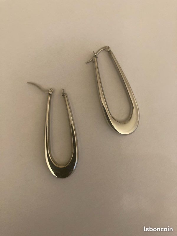 Boucles d’oreilles en acier inoxydable (image 1)