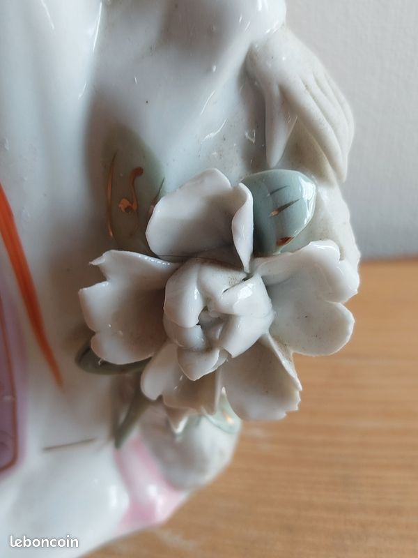 Statuette porcelaine chinoise geisha (image 2)