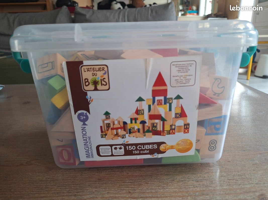 Cubes de construction en bois (image 1)