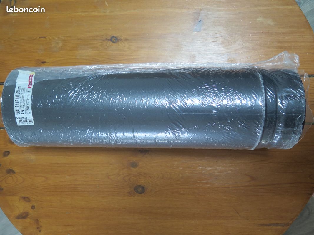 Tubage / Conduit cheminée Noir Emaillé Mat (image 1)