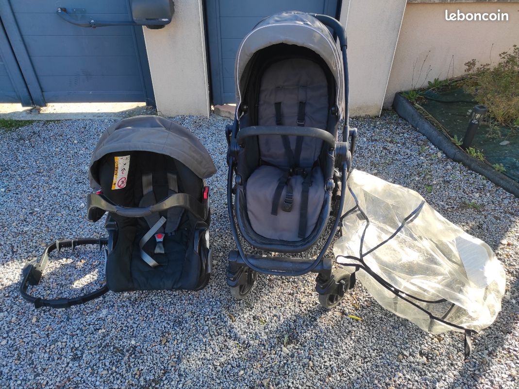 Poussette graco evo avec cosy et base Auto habillage En