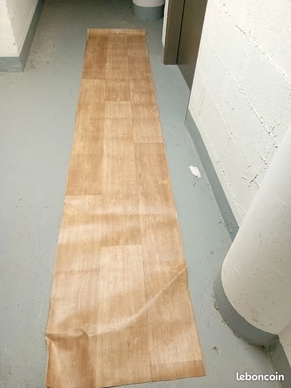 Lino imitation parquet haute qualité 60cm×4m (image 1)