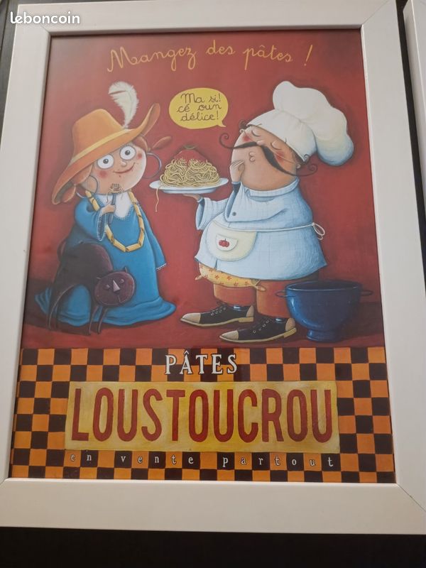PUB LUSTUCRU PÂTES Ruod-POSTER/REPRODUCTION d1 AFFICHE VINTAGE