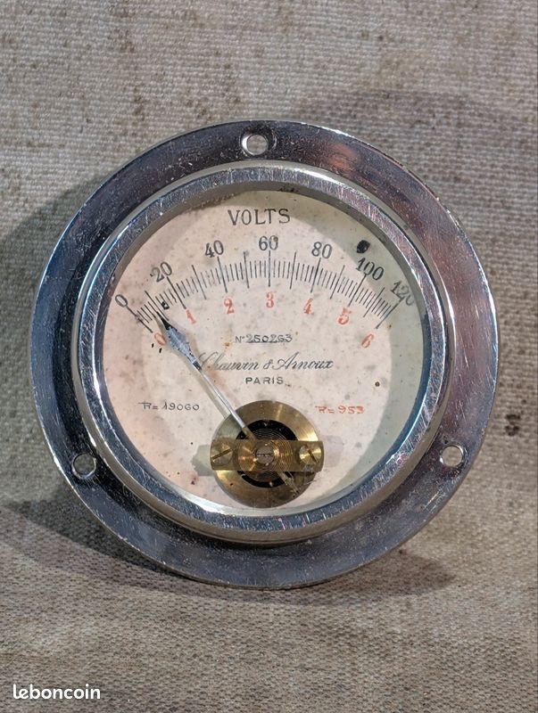 Ancien Voltmetre Analogique SITAR 120V - Outil Vintage Pour Atelier Et Garage