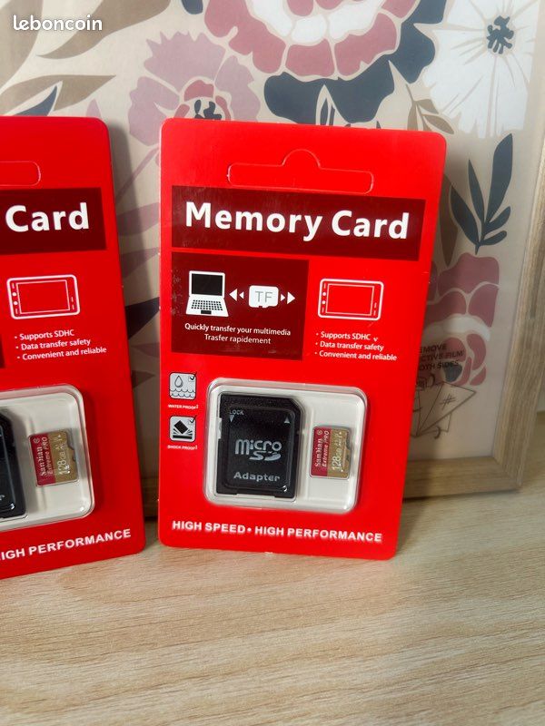 Lot de 2 cartes mémoire 128 go – neuves (image 2)