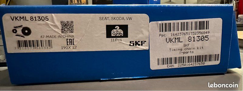 Kit De Distribution Par Chaîne SKF VKML 81610