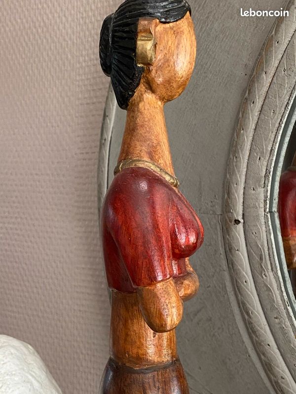 Statue en bois 68 cm (image 5)
