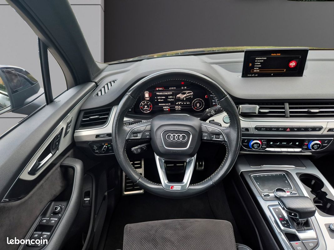 AUDI Q7 3.0 V6 TDI 272 Quattro 7pl Matrix Led 4 Roues Directrices ACC Garantie 12 Mois (image 9)