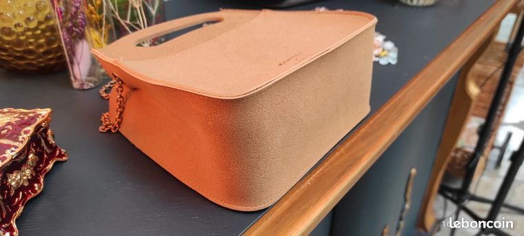 Bag Nat Et Nin My Little Box Adorable Petit Sac Aspect Croûte De Cuir Camel  My Little Box X Nat - Main Image