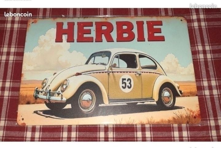 Plaque métal Vw combi beetle 40 x 30 - Les Plaques/Plaques 30x40 cm - nostalgic-deco
