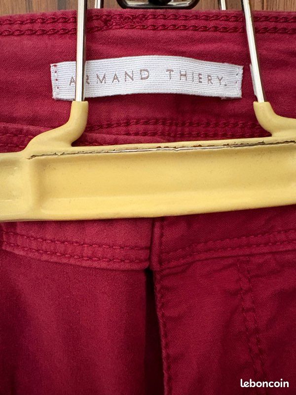 Pantalon Armand Thiery rouge grenade taille 40 (image 3)