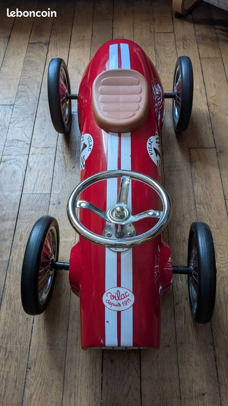 Porteur métallique Vilac voiture de course pour enfant Jeux Jouets