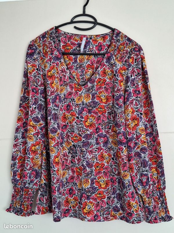 Tunique Blancheporte, fleurie, Multicolore, taille 42 (image 1)