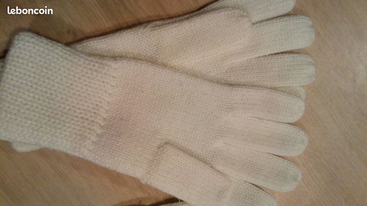 Neuf-Deux-Paires-De-Gants-Blanc (image 3)