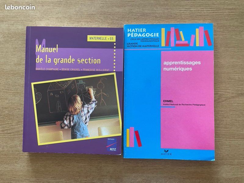 Lot de 2 livres pédagogiques pour la maternelle grande section (image 1)