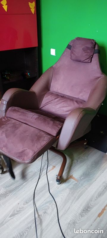 Fauteuil relax électrique marron – bon état (image 2)