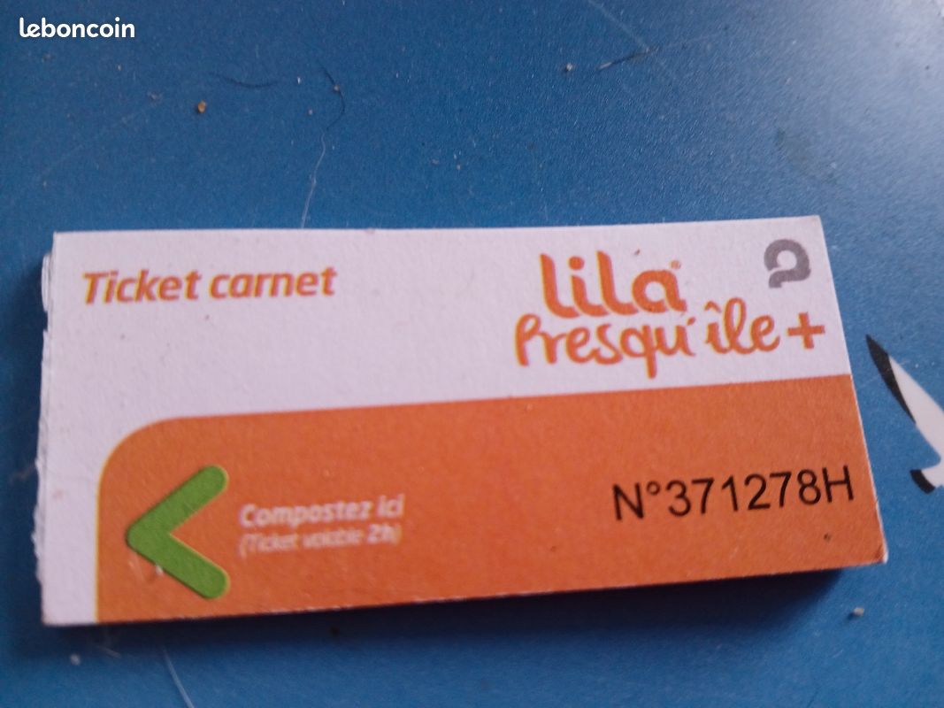 3 tickets bus LILA presqu'ile + (image 1)