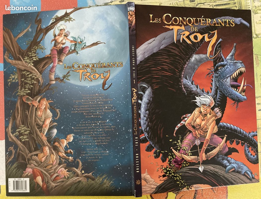 BD Les Conquérants de Troy 1 dédicace Tota (image 2)