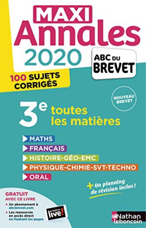 Brevet maxi annales (image 1)