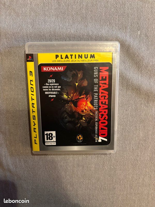 Jeu metal gear solid 4 ps3 (image 1)