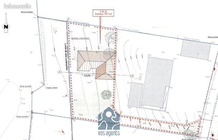 Terrain 1325 m² Saint-Julien-de-Coppel