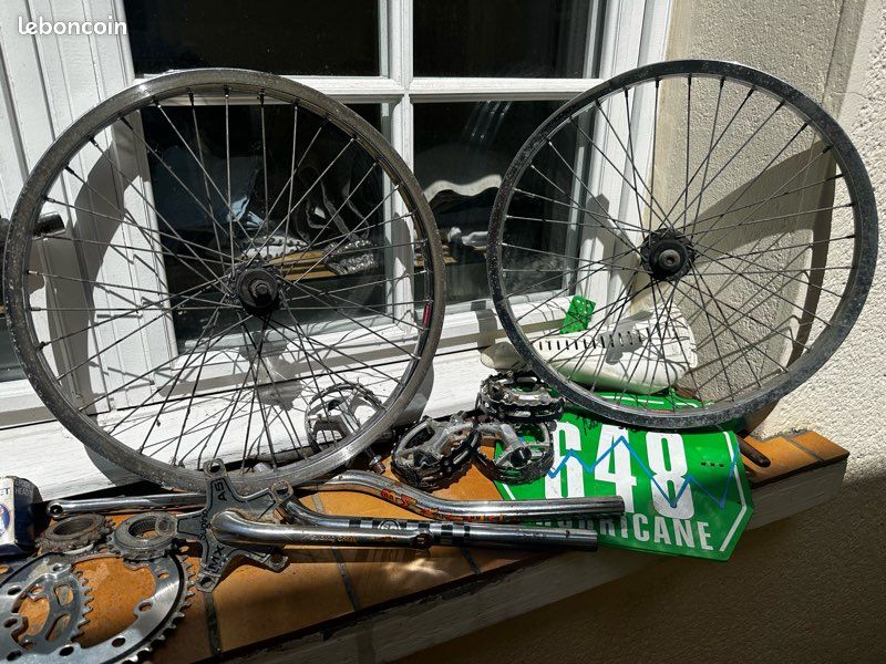 Lot De Pièces Vélo Vintage BMX Fixie - Axles, Tendeurs Chaîne - NOS Années 70/80