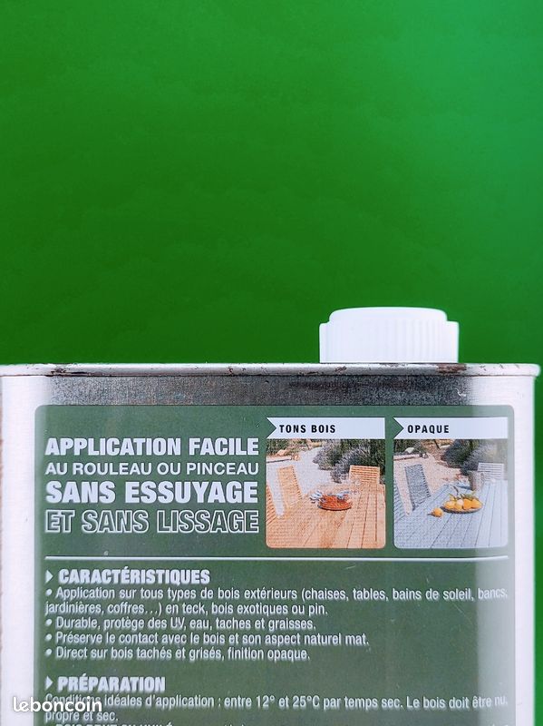Huile V33 Haute Protection pour mobiliers de jardin, Couleur GRIS CENDRÉ MAT-OPAQUE 1L (image 9)