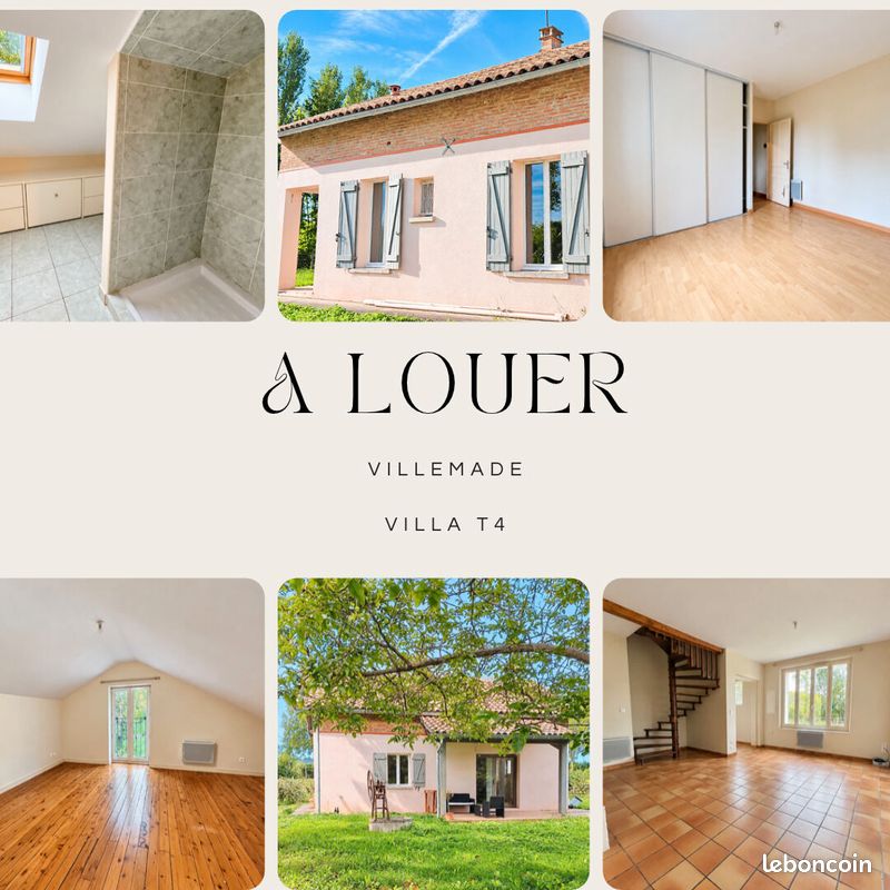 Maison 4 pièces 91 m² · à Villemade · 91 m² · 835 €/mois