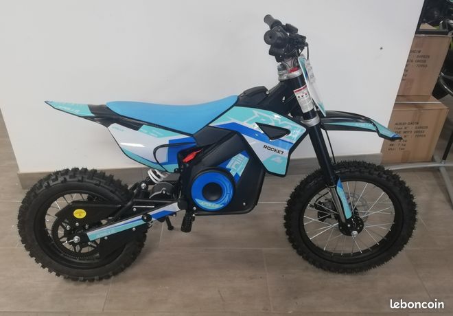 Dirt Bike moto électrique enfant 1000 Watts RXF Rocket Vert pour