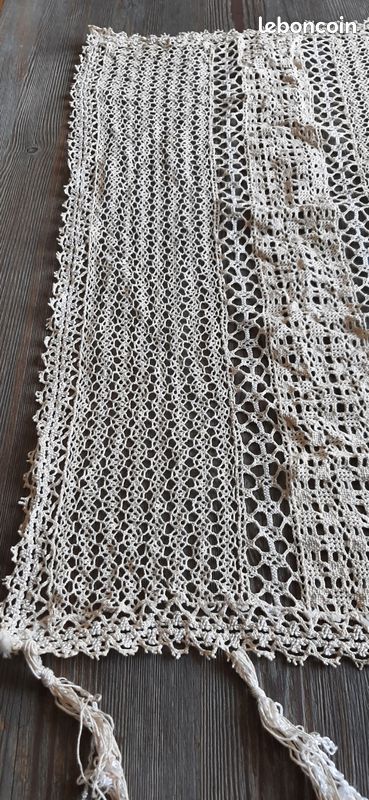Anciens rideaux crochet fait main (image 2)