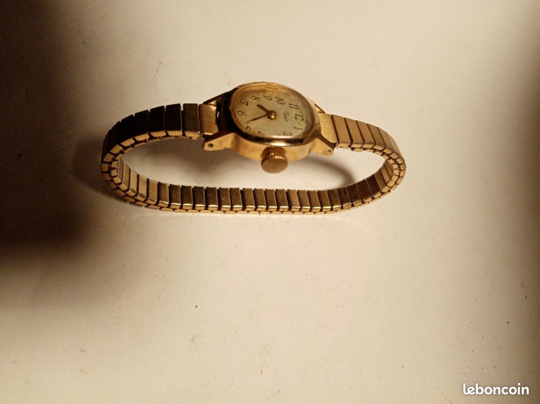 Montre Mécanique Lausann Plaqué Or – 27mm – Fonctionne – Vintage