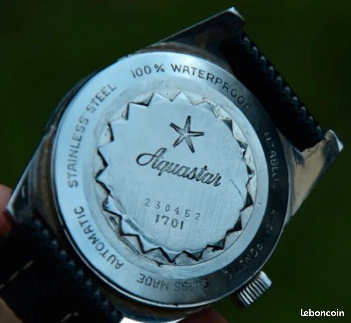 Montre De Plongée Vintage AQUASTAR Réf. 1701 - Mécanique Automatique Années 70 - Occasion