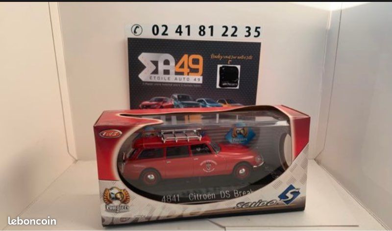 Carte Scellée Efsi Toys 1/64, Citroën DS Break + 4 Voitures, édition Sablon