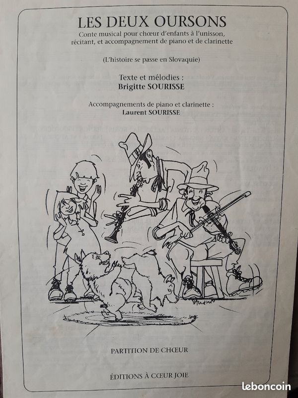 Partition de chant Les deux oursons (image 1)